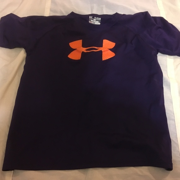 boys purple under armour shirt